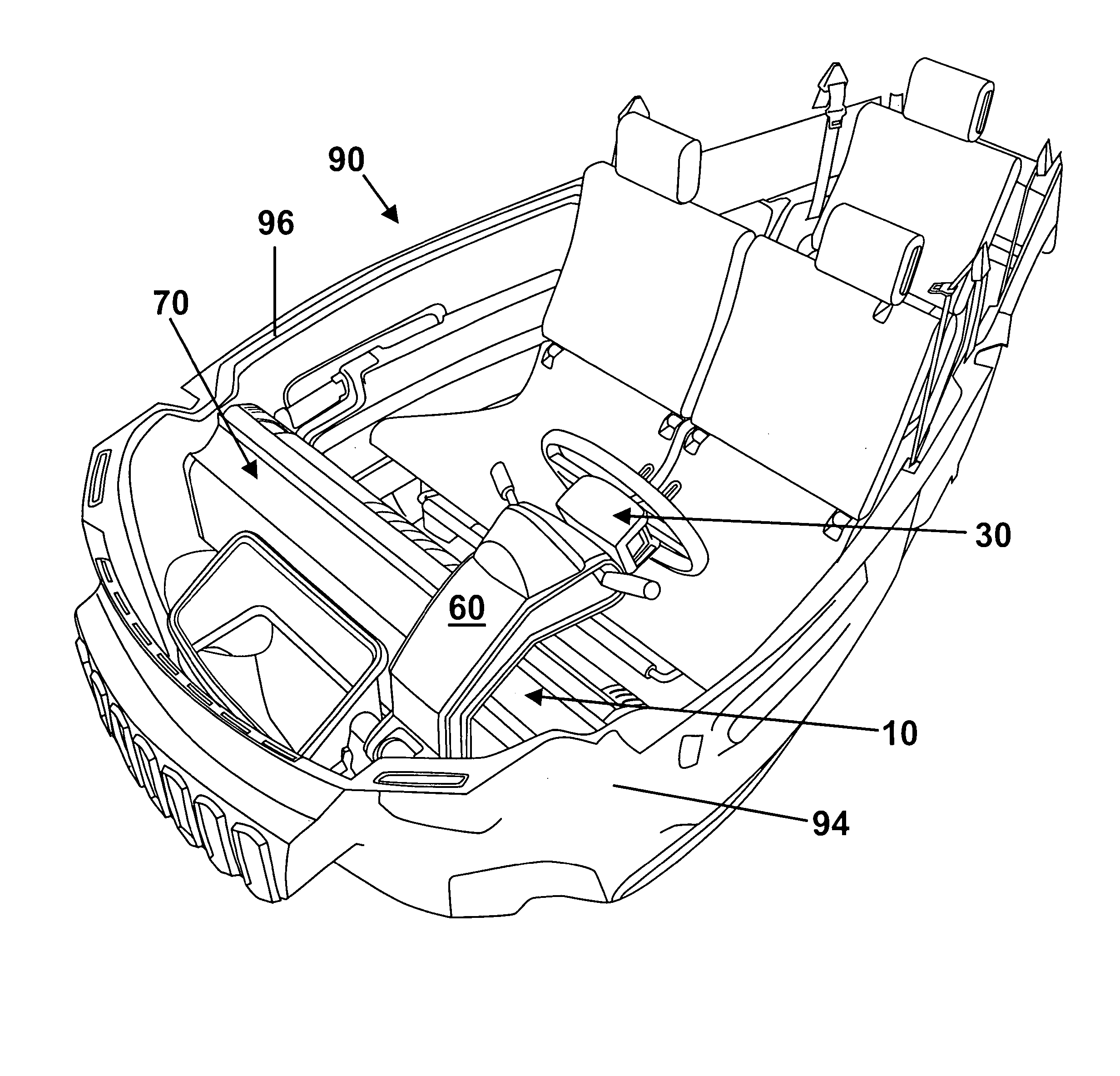 Re-positionable vehicle control-by-wire assembly, method, and system