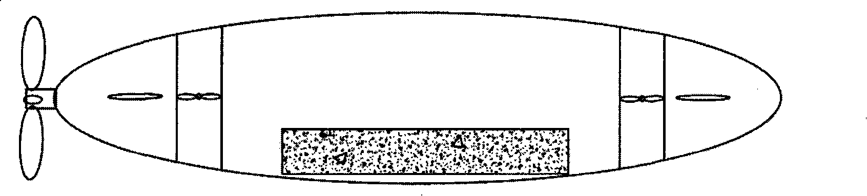 Large depth unmanned submersible and depth composite control method thereof