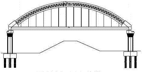 Construction method of longitudinal moving tied-arch bridge