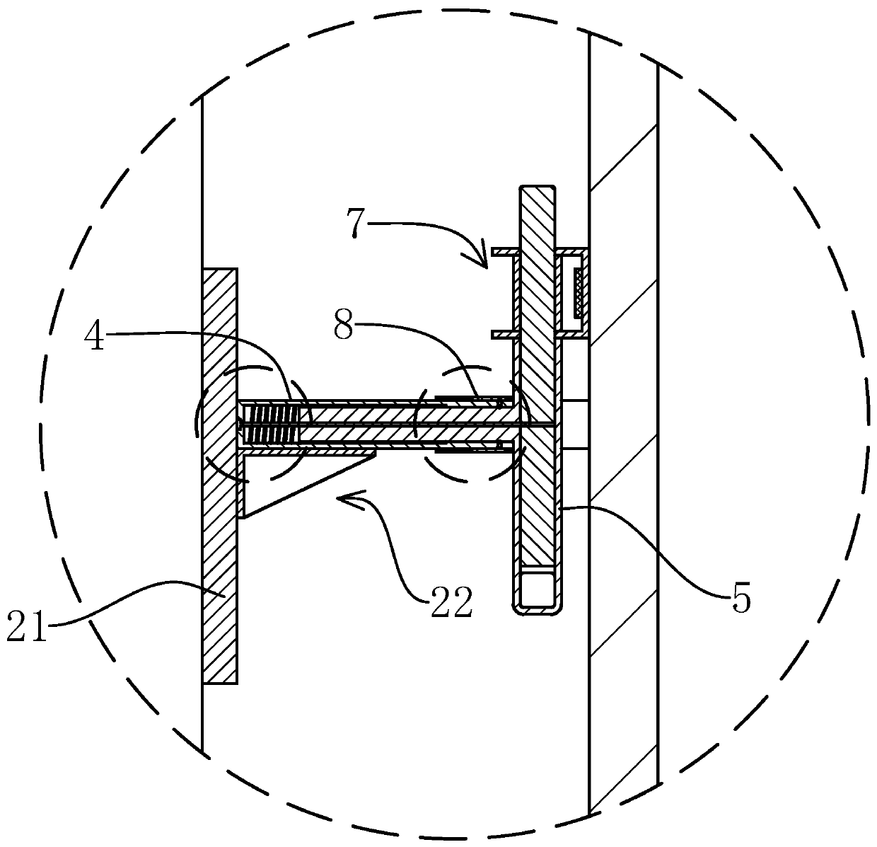 A hidden glass curtain wall, dismantling tool and dismantling method