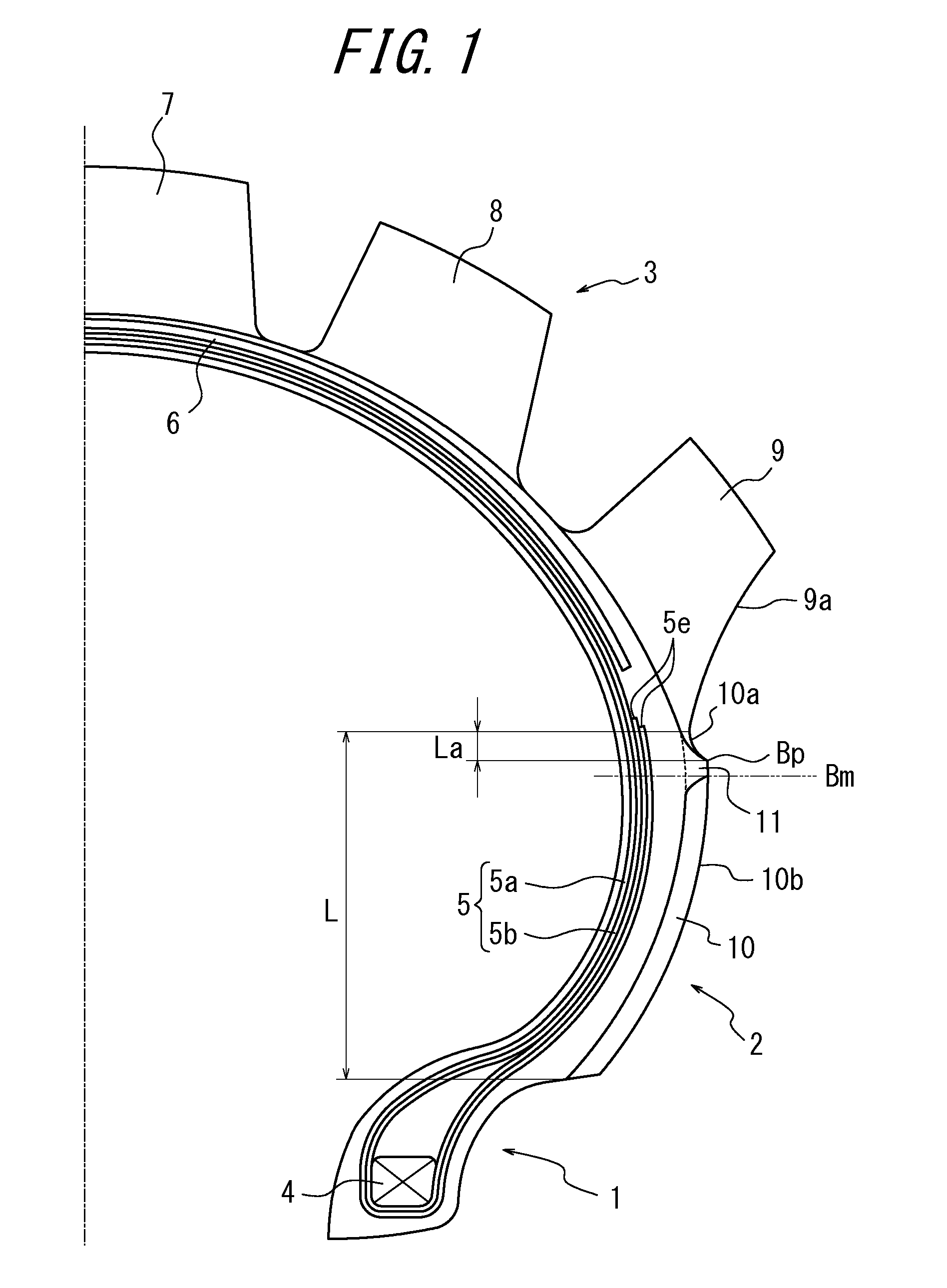 Pneumatic tire for motorcycle