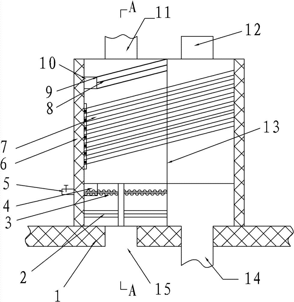 Collected oil removal energy-saving device for drying machine