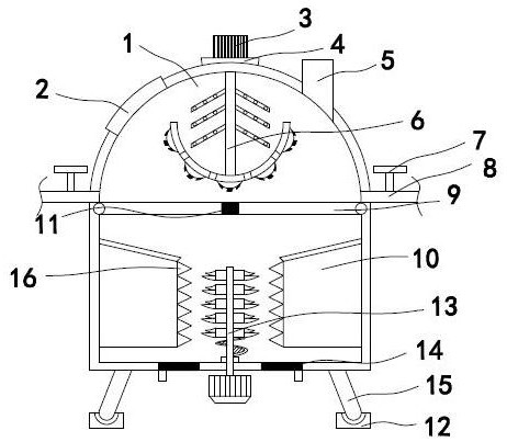 Pork cutting and crushing device