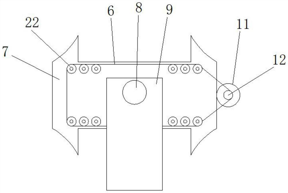 Cutting device with deburring structure for casting and forging machining