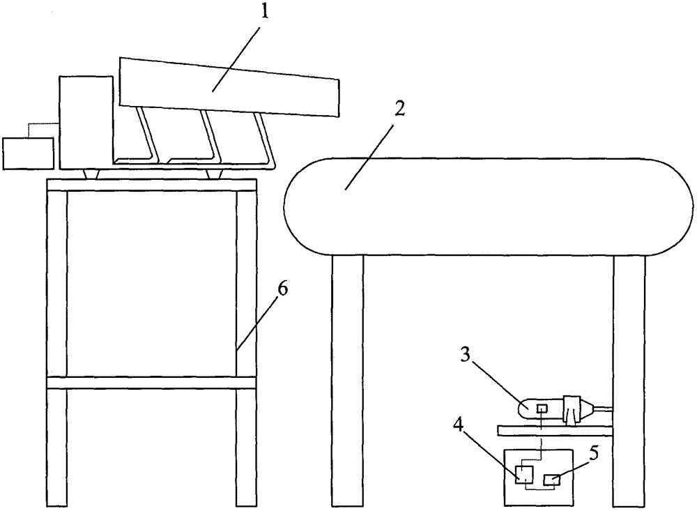 Device for separating and conveying fresh tea leaves