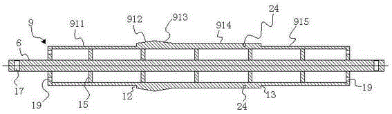 Multi-station winding mold for manufacturing intermediate pipe and manufacturing method for intermediate pipe