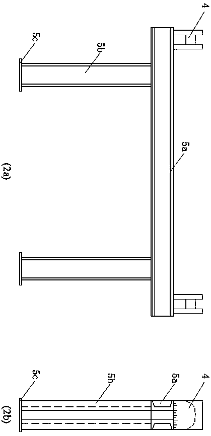 Construction method for high-efficient preloading of tower column cross beam support
