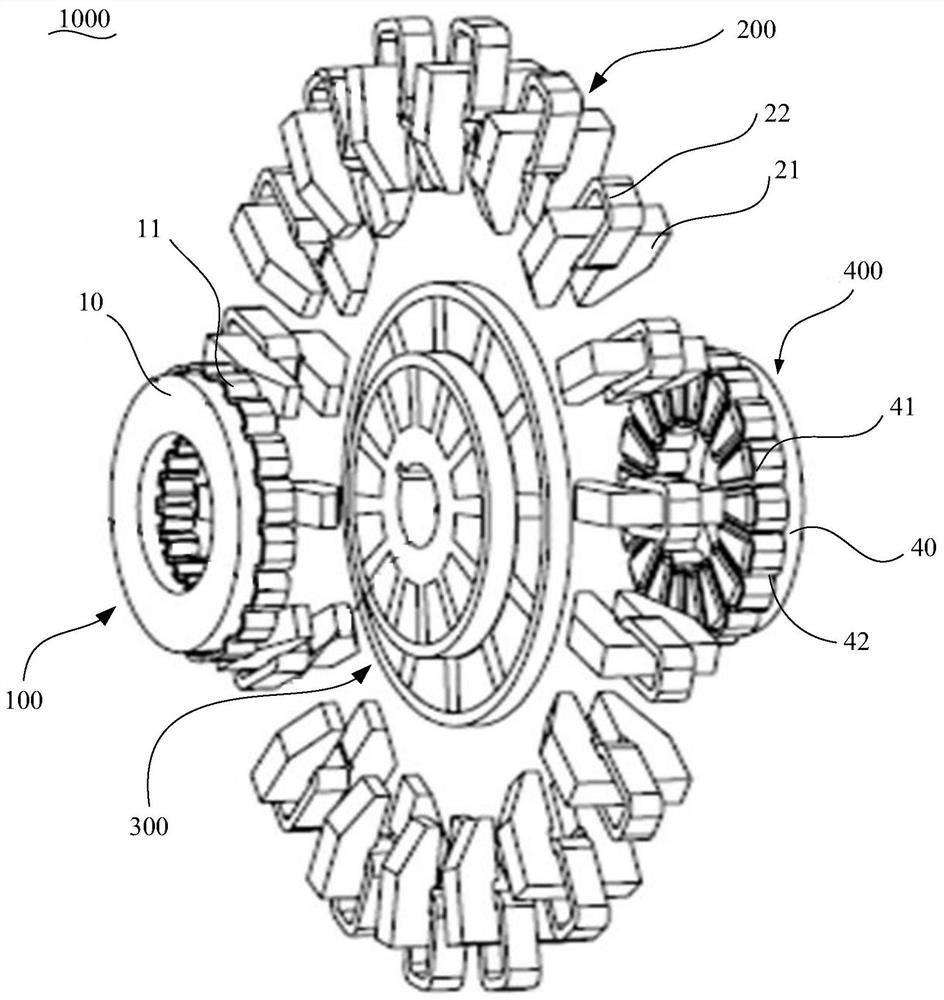 Hybrid magnetic flux composite structure disc type motor