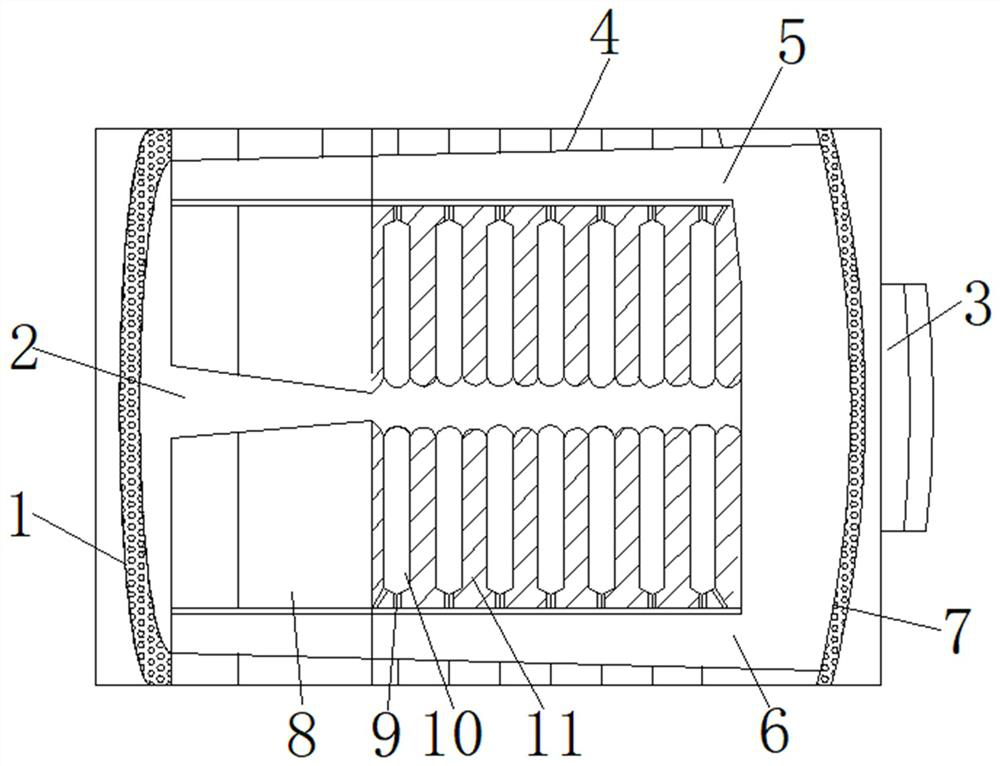 An oil-absorbing anti-clogging structure of an automobile electric pump