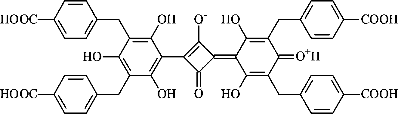 Squarylium cyanine chemical sensor used for Fe&lt;3+&gt; detection and preparation method thereof