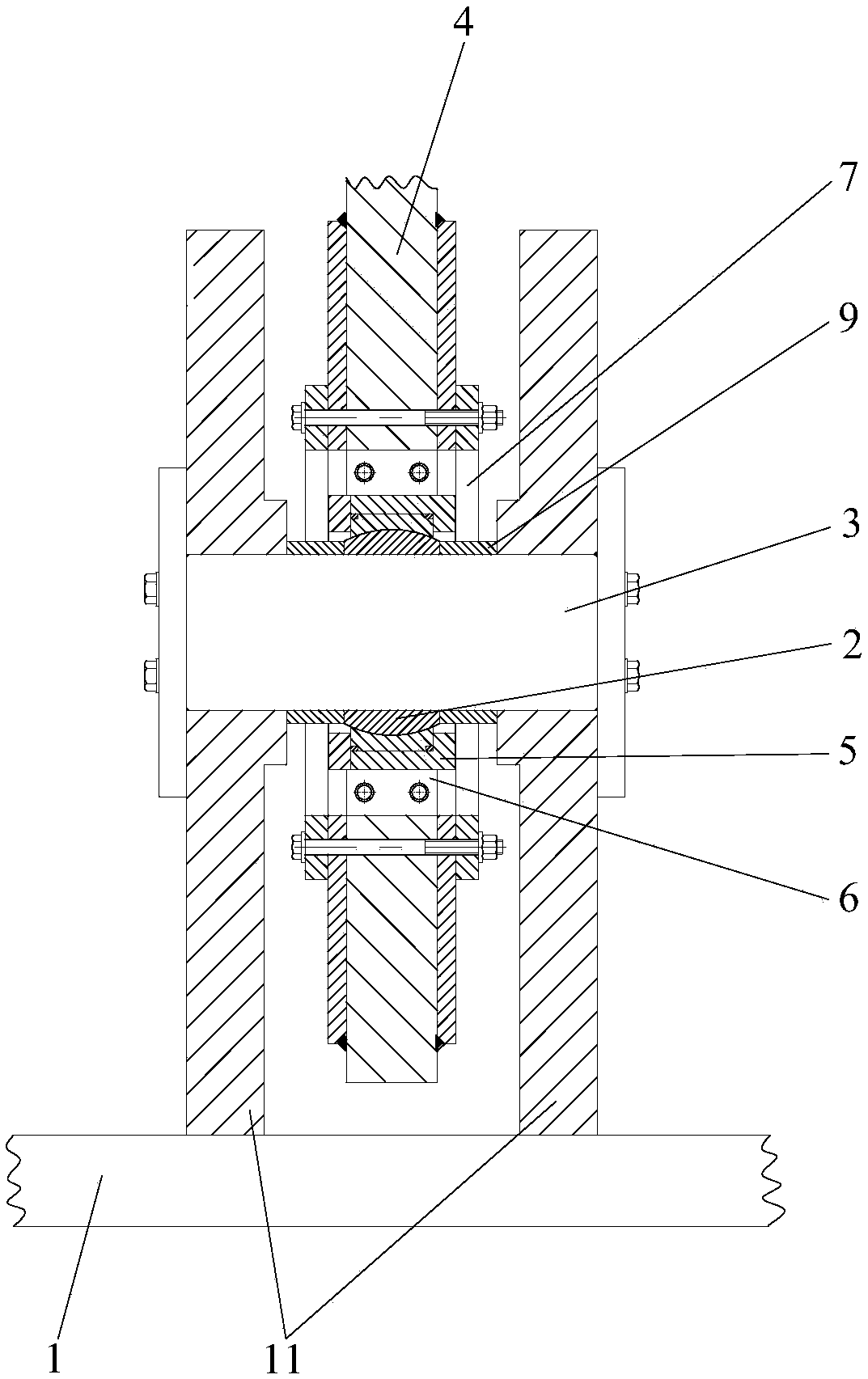 A One-way Sliding Joint Bearing Node