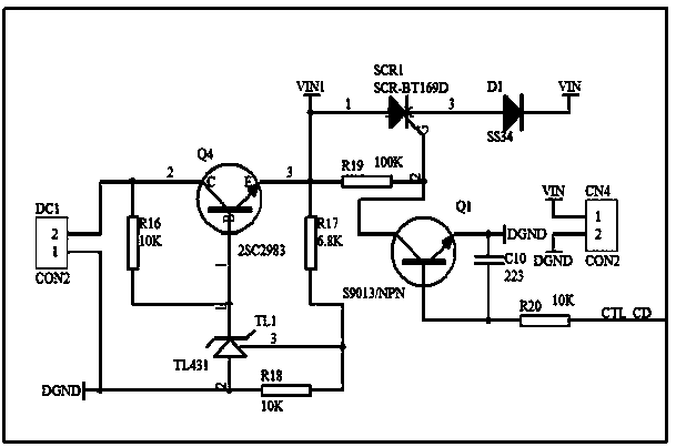 Digital charging automatic acquisition control circuit