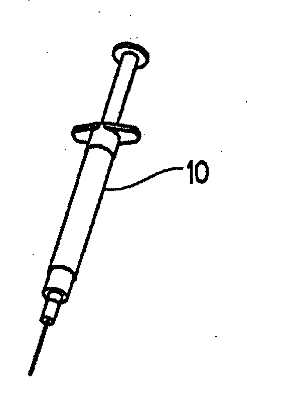 Injection applicator for a hypodermic syringe