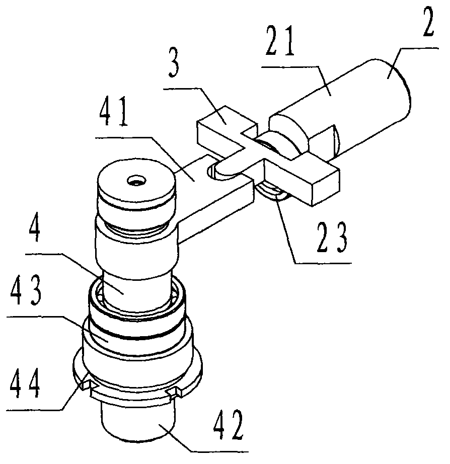 Rotation/swing switch connector for pneumatic grinder