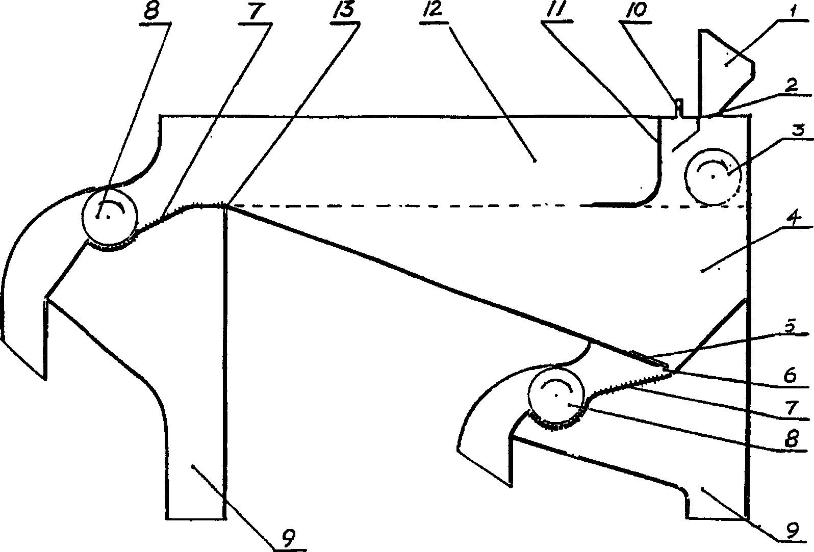 Floatation separator of waste plastics