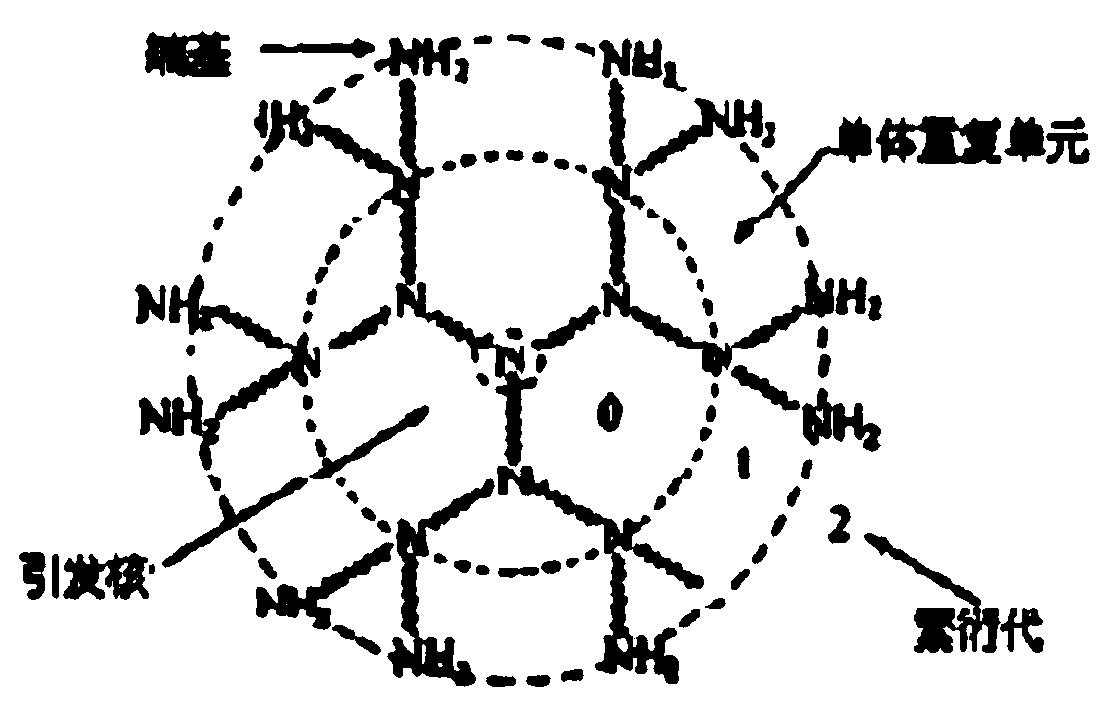 Polyamidoamine structure polymer for secondary antibody detection system and preparation method thereof