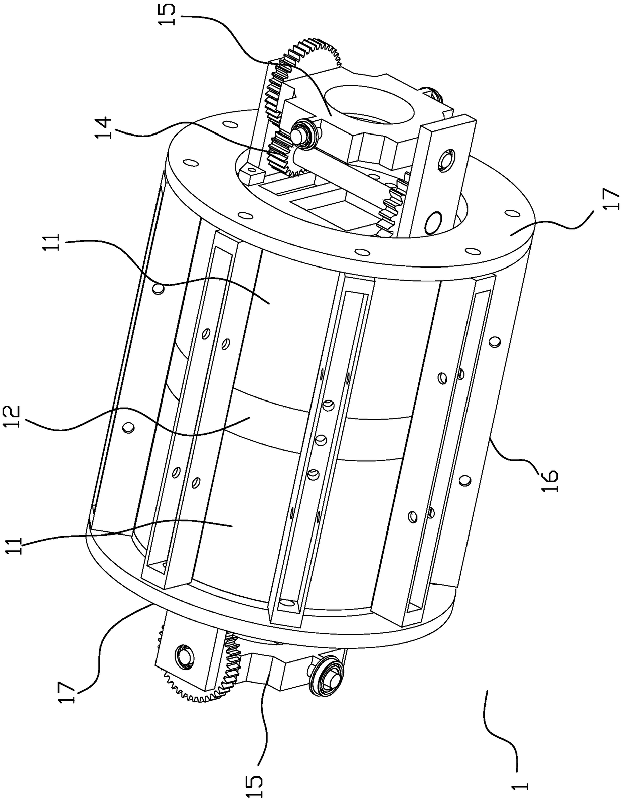 Buoyancy adjustment device and amphibious robot for snake-shaped amphibious robot