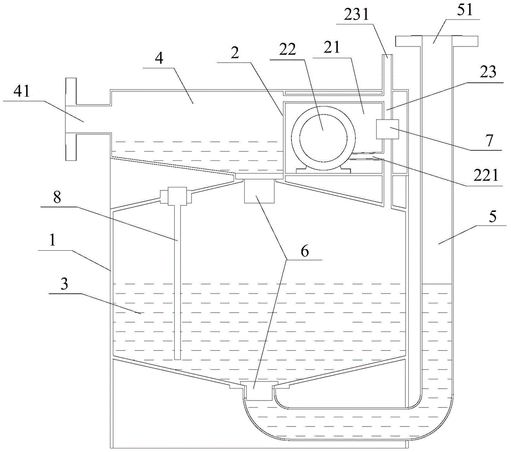 Air-pressure type underground-sewage lifting device