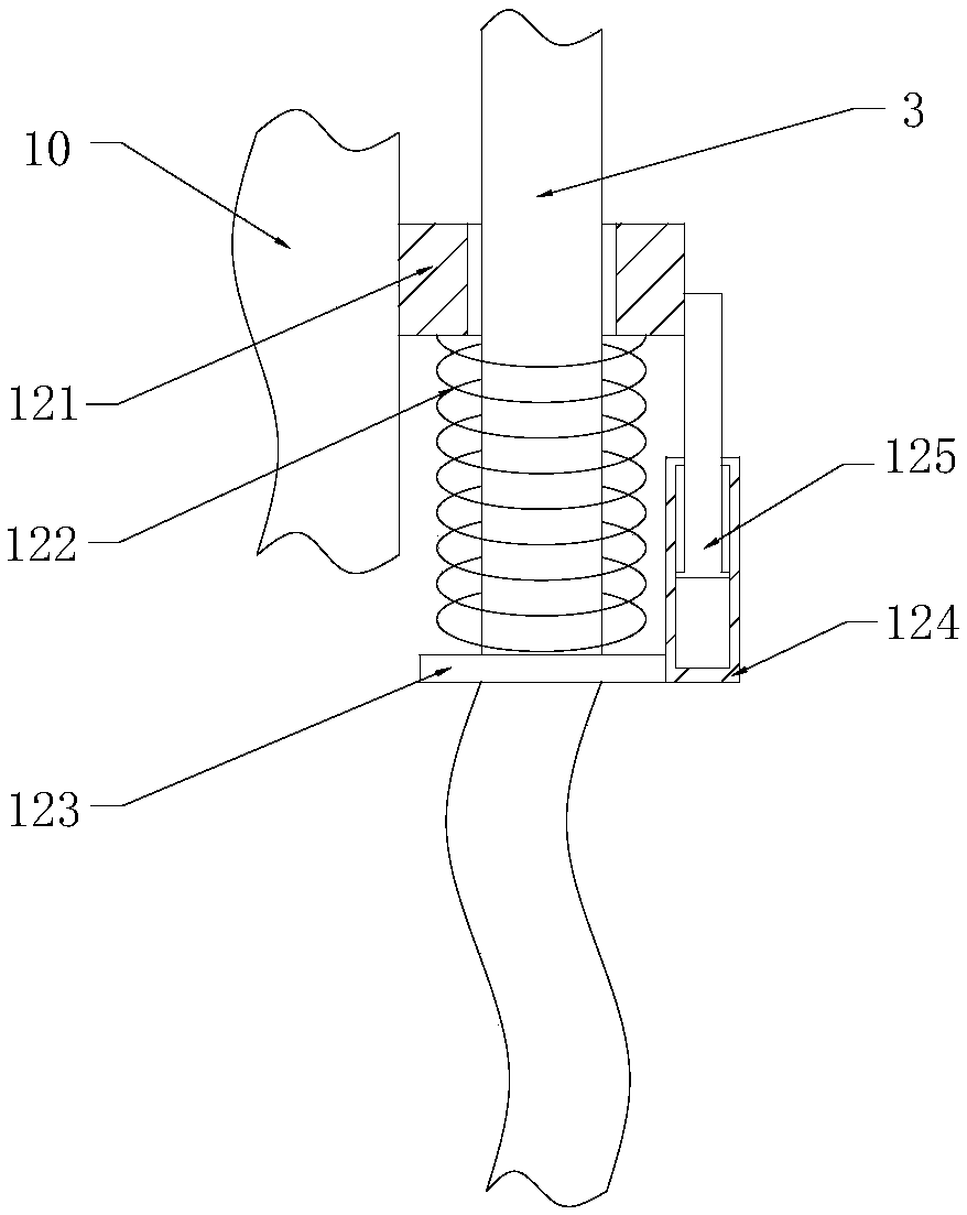Composite heat preservation board glue spraying equipment with guiding function