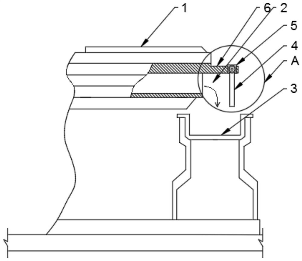 Molten iron splash-proof energy-saving device for mining and metallurgy machining