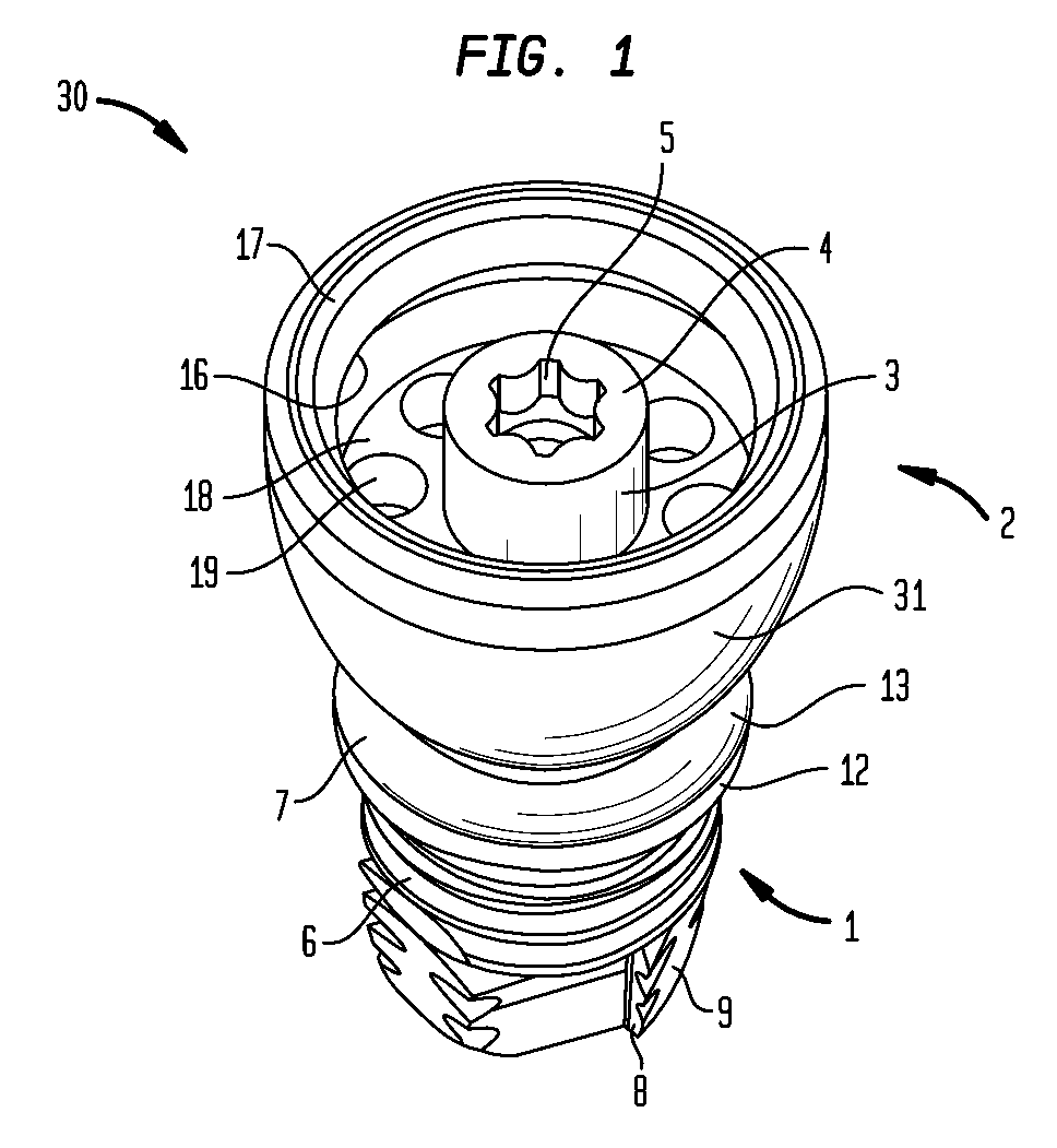 Coupling apparatus for a bone anchored hearing device