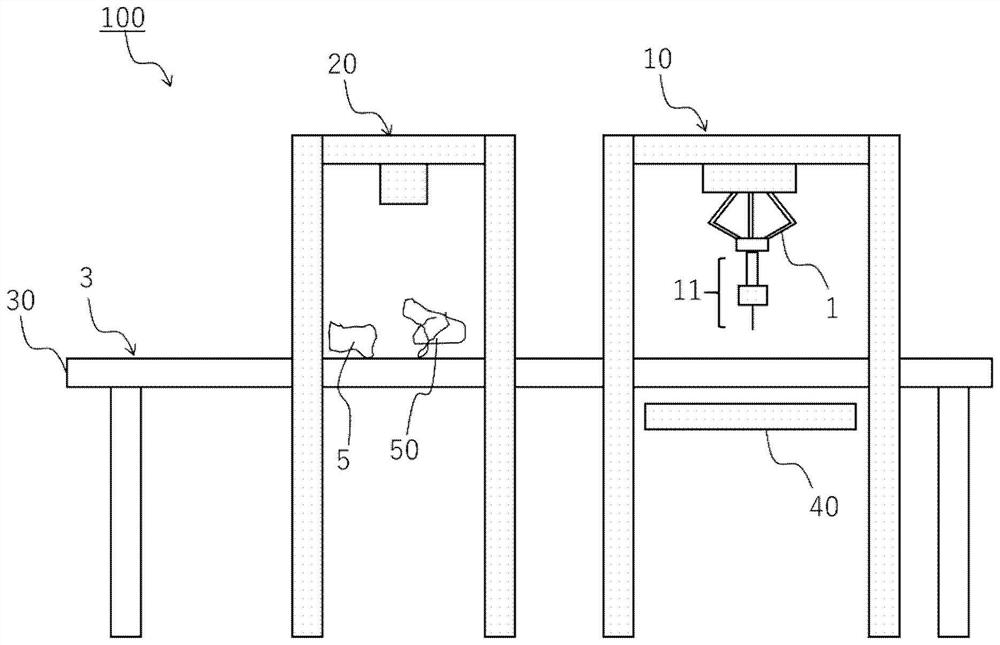 Processing method and processing device for electronic/electrical device component scrap