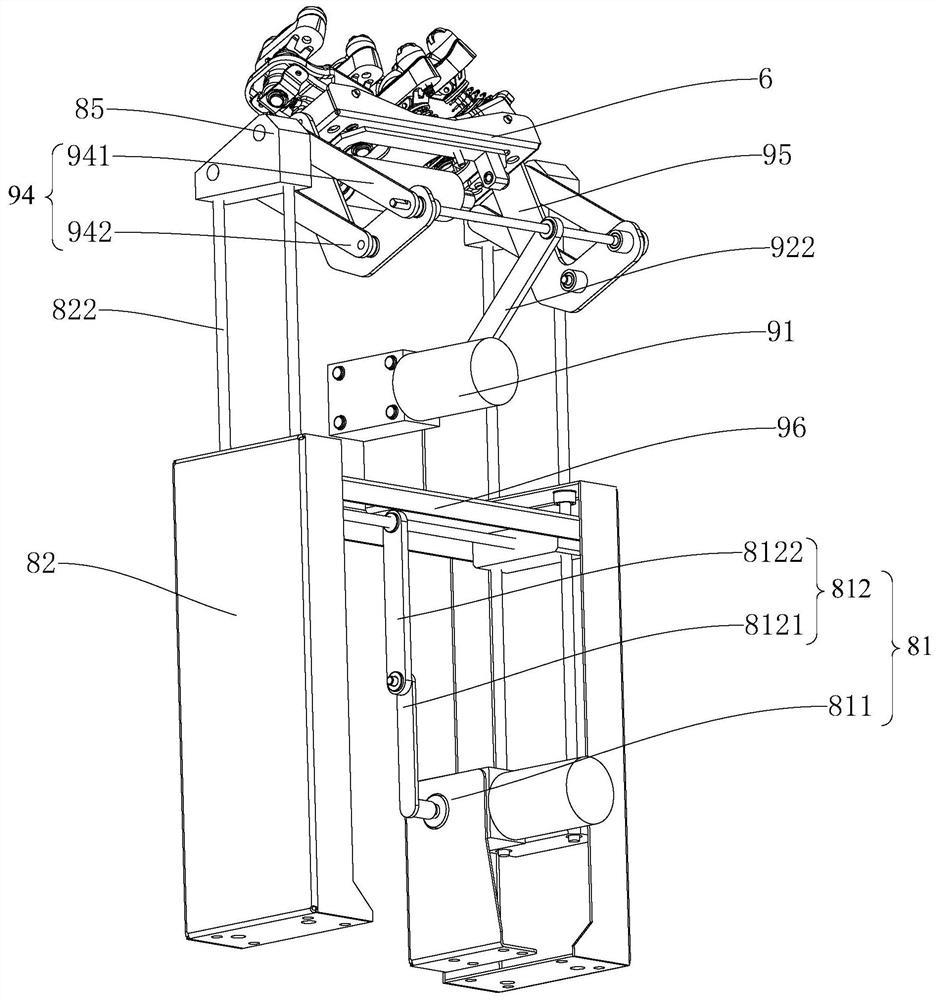 Afterbrain massage mechanical arm and hair washing machine