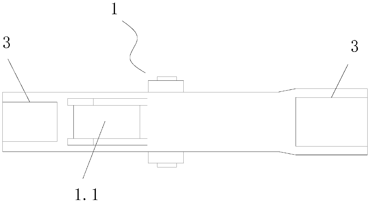 Bucket rod, movable arm and excavator for PBA subway station fast construction