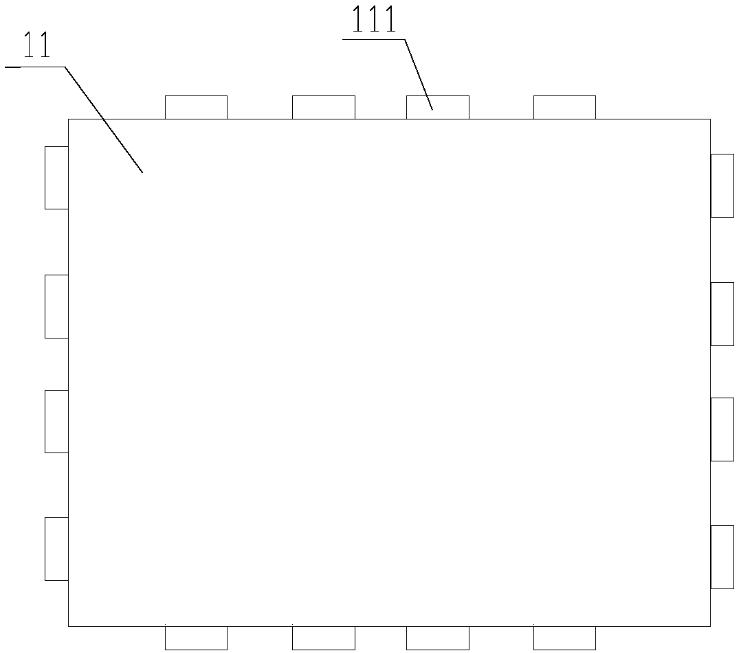 Basketball court ground structure with rapid water seepage