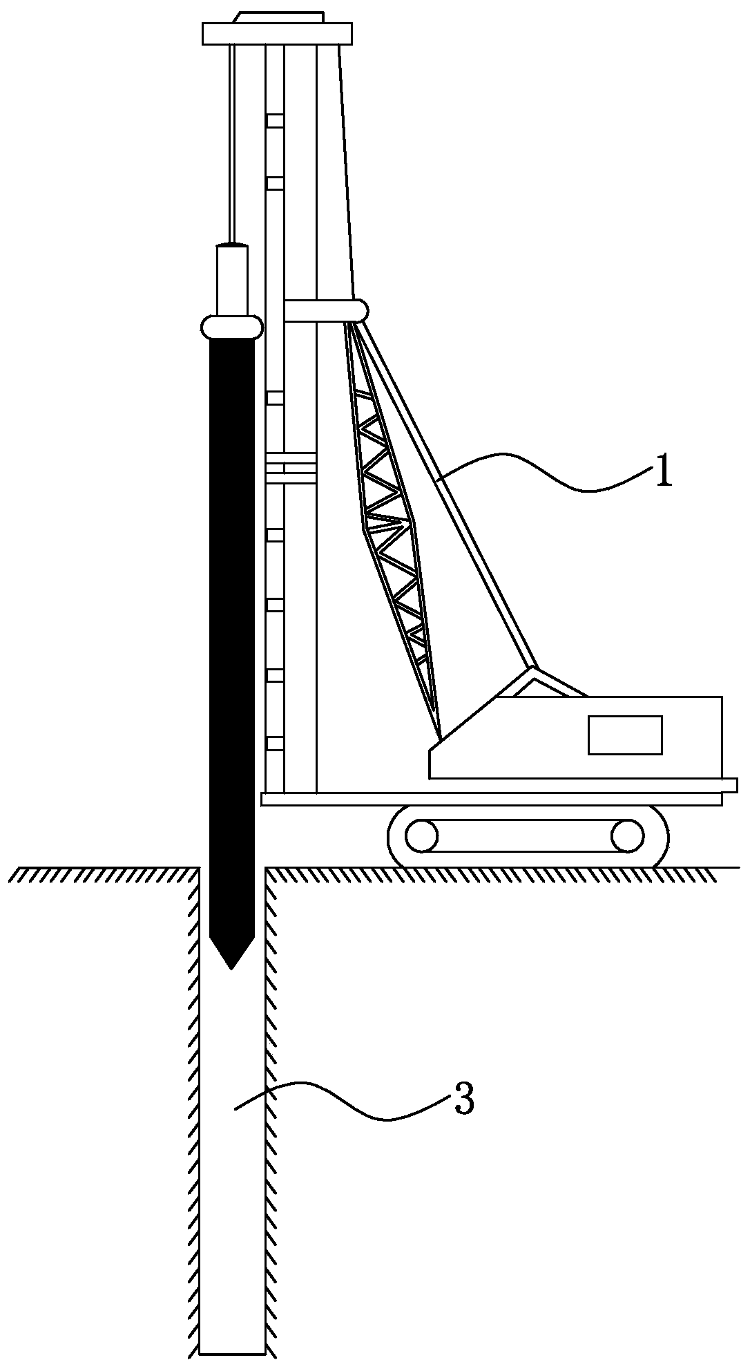 A kind of prefabricated pile construction method