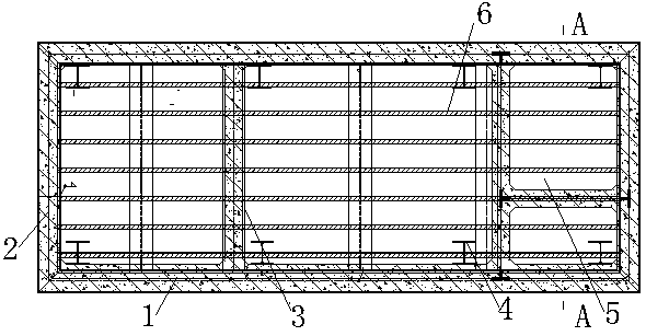 Temporary blocking wall structure of comprehensive pipe rack and construction method