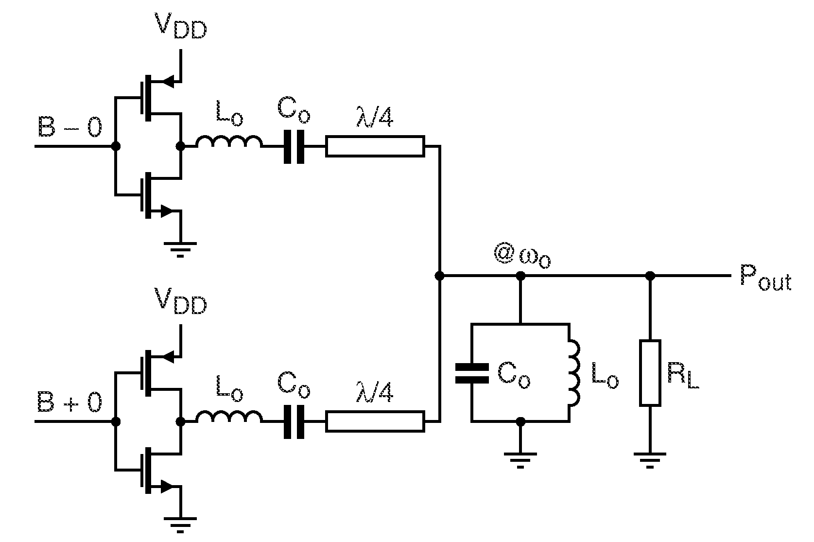 Efficient linear linc power amplifier