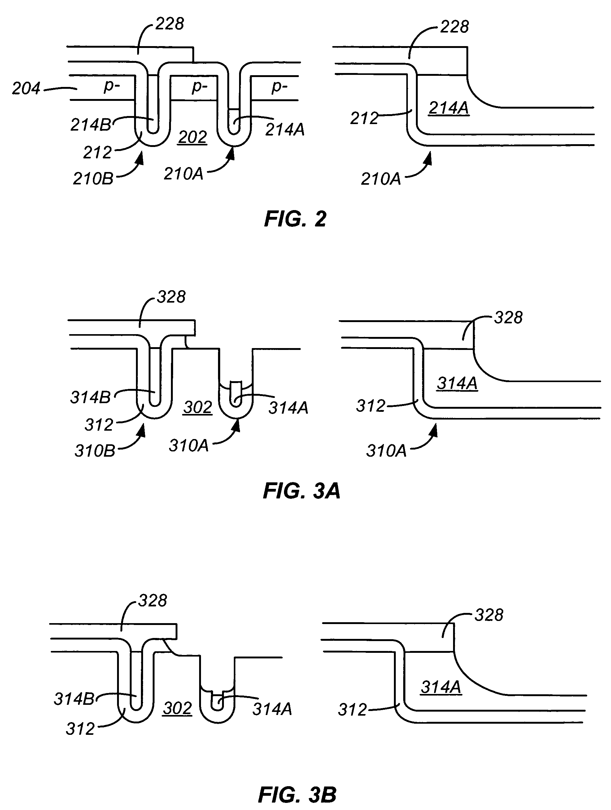 Structures and methods for forming shielded gate field effect transistors