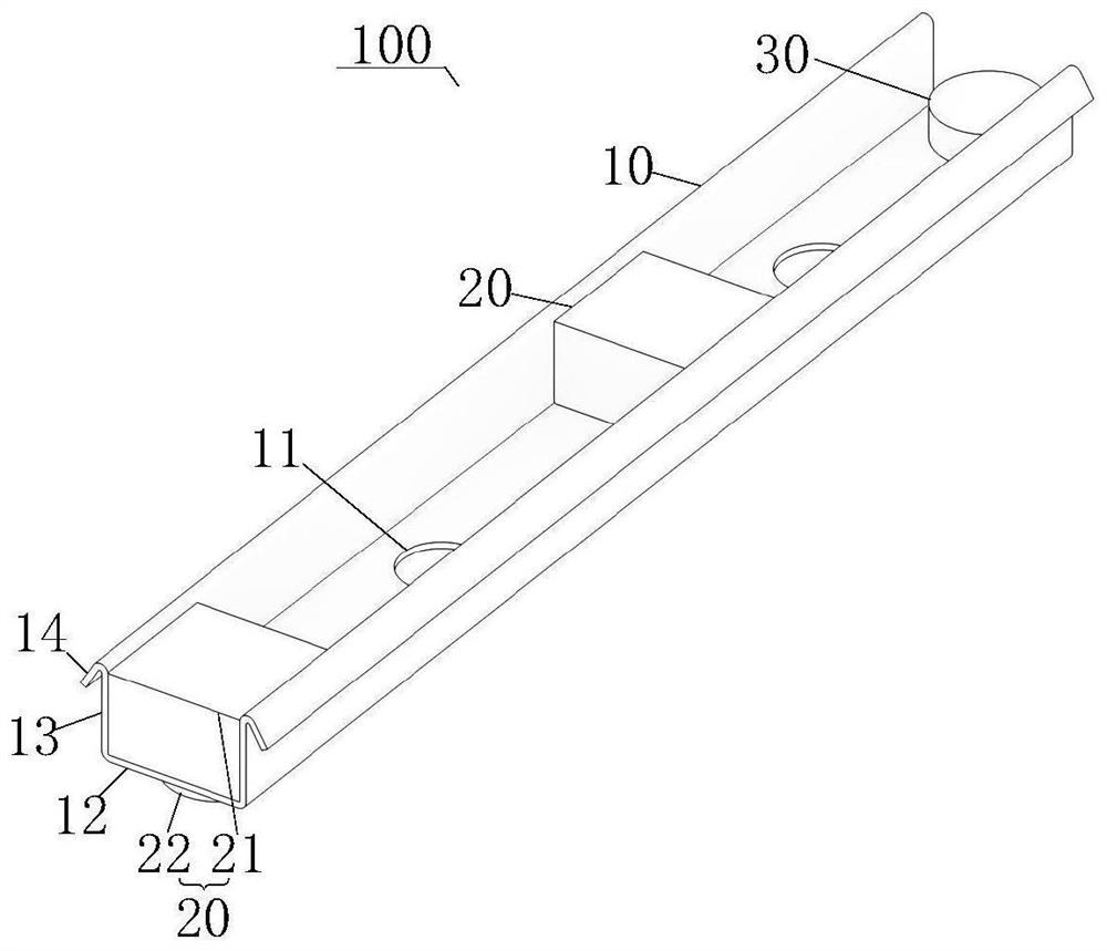 Lap joint injection molding type connecting assembly and steel bar truss floor support plate