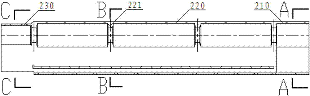 Fully insulated 35kv cable climbing pole device