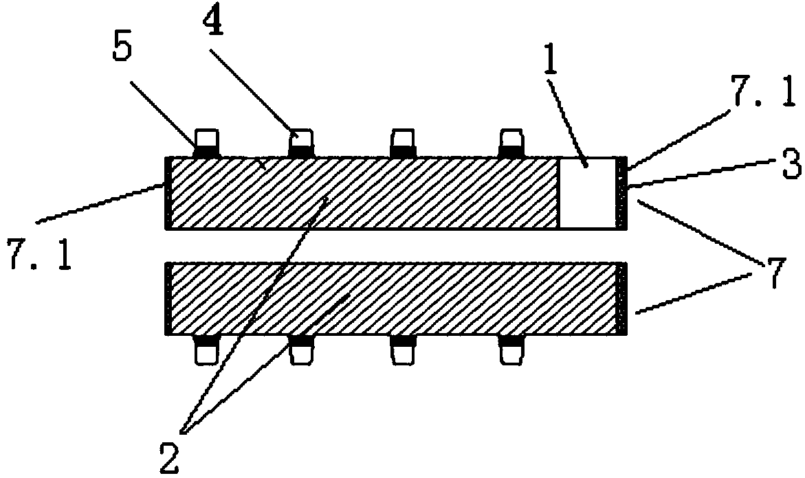 Square winding type battery pole piece and manufacturing technology thereof