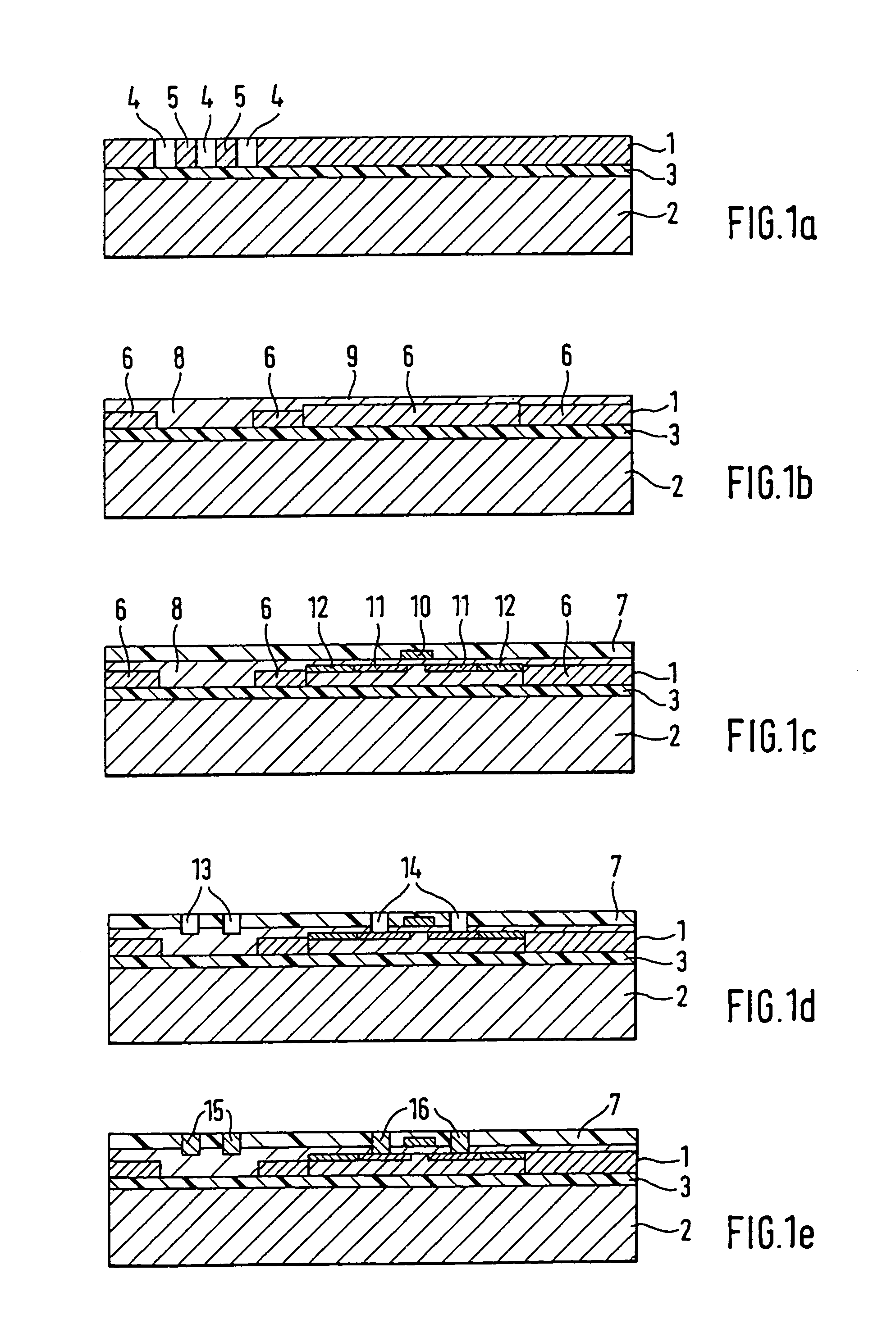 Circuit suitable for vertical integration and method of producing same