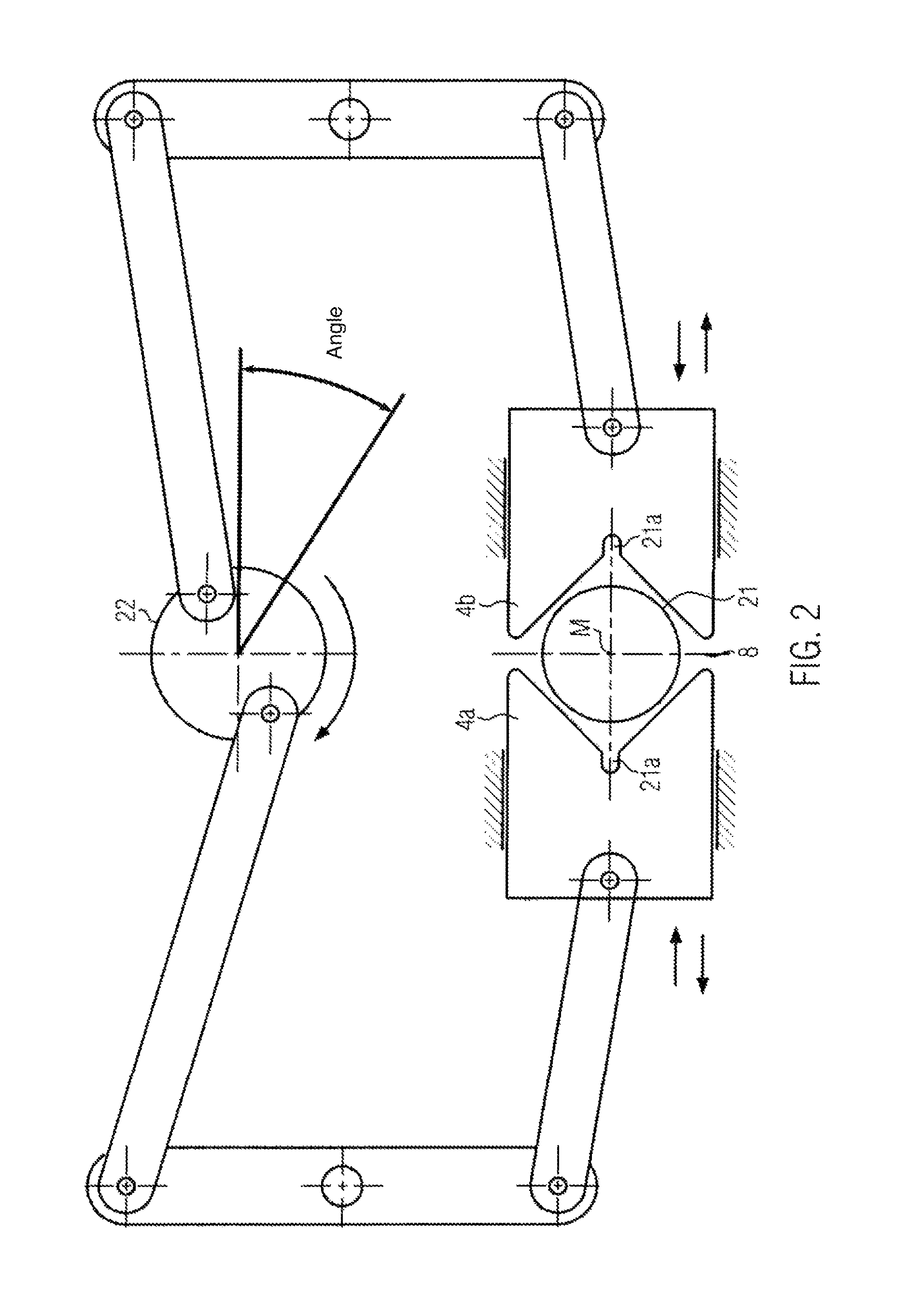 Device and method for controlling a filling machine