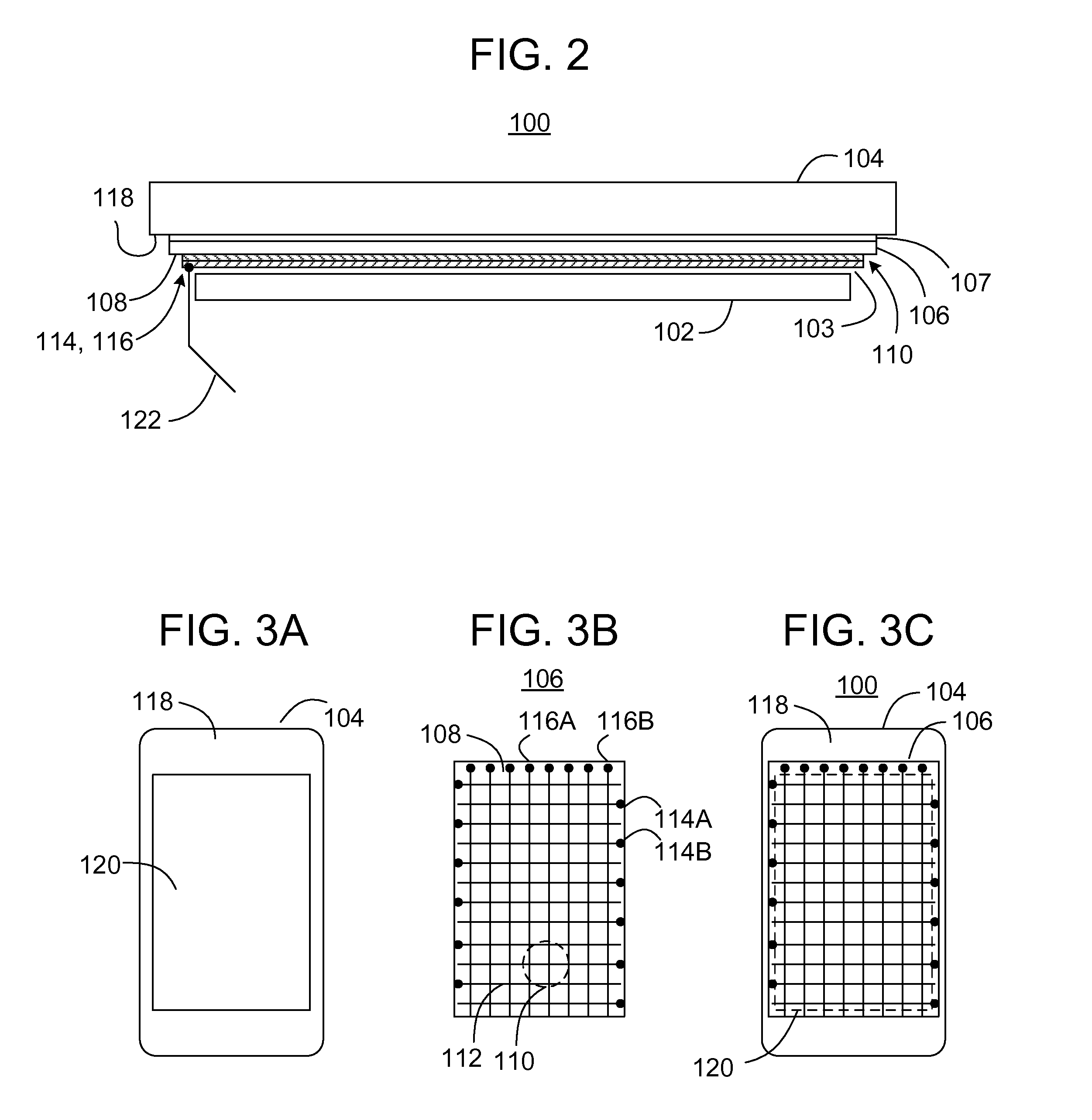 Methods and apparatus for providing touch sensitive displays