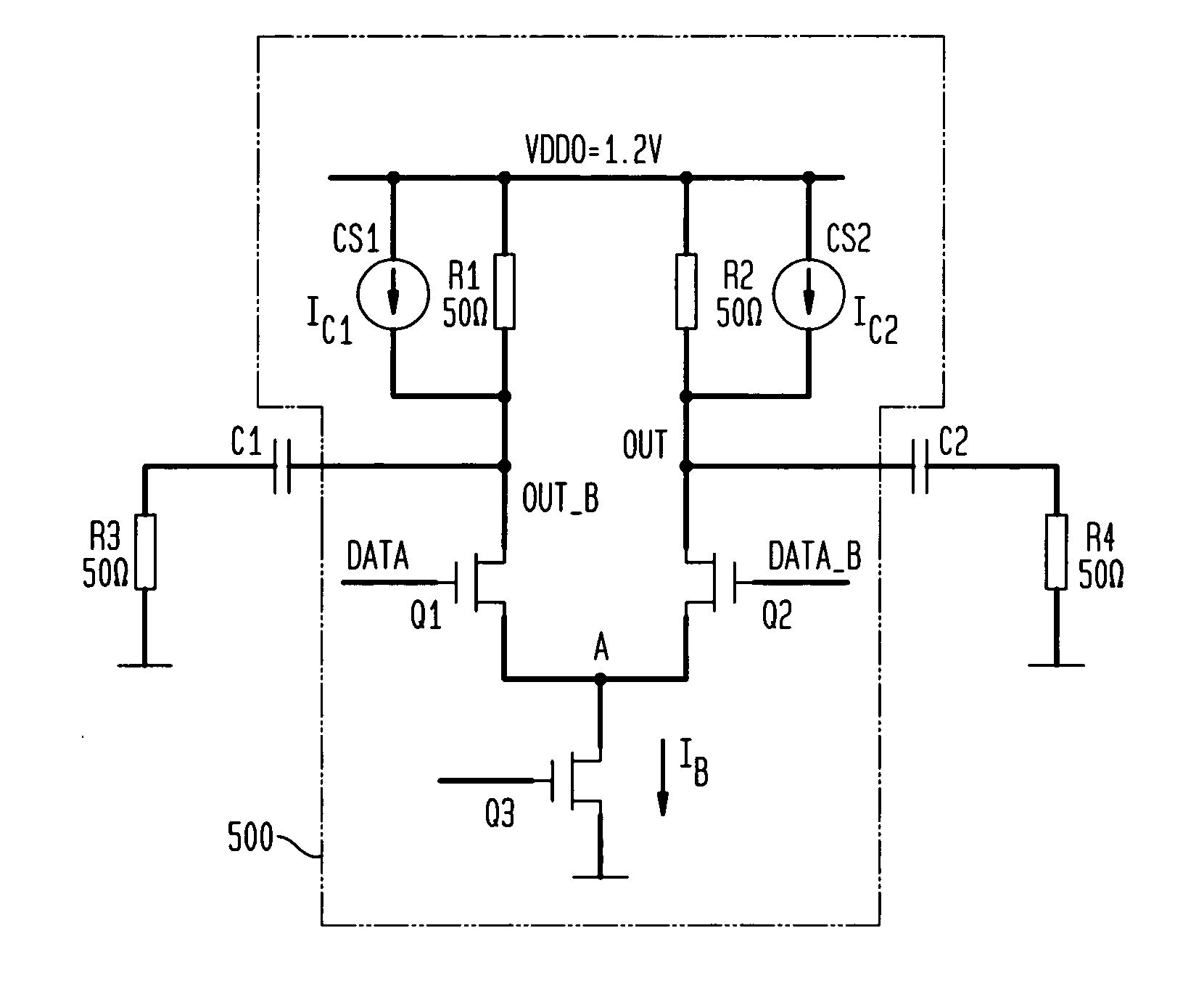 Common-mode shifting circuit for CML buffers