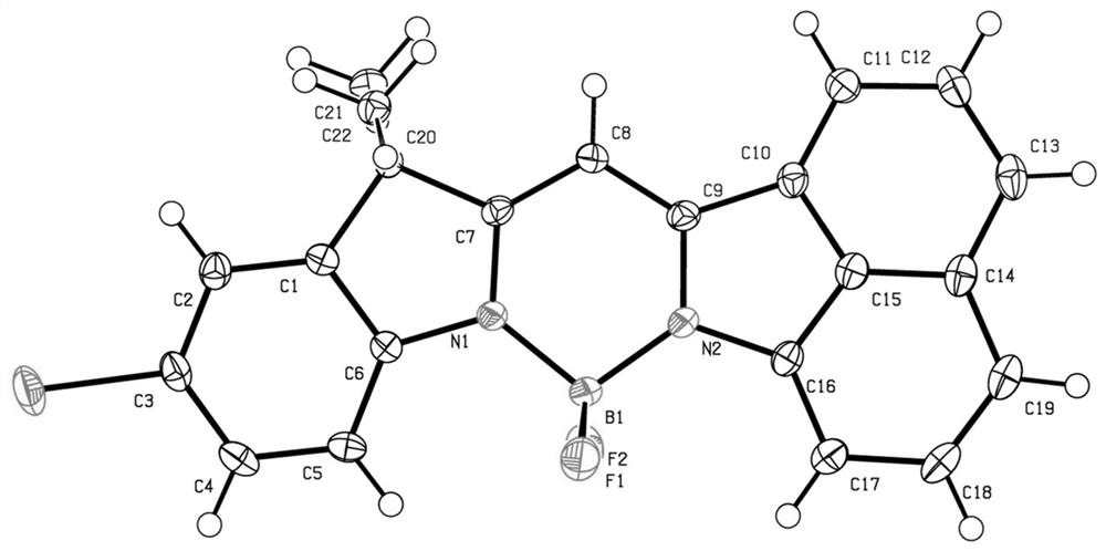 A kind of preparation method of bopyin fluorescent dye responsive to trifluoroacetic acid