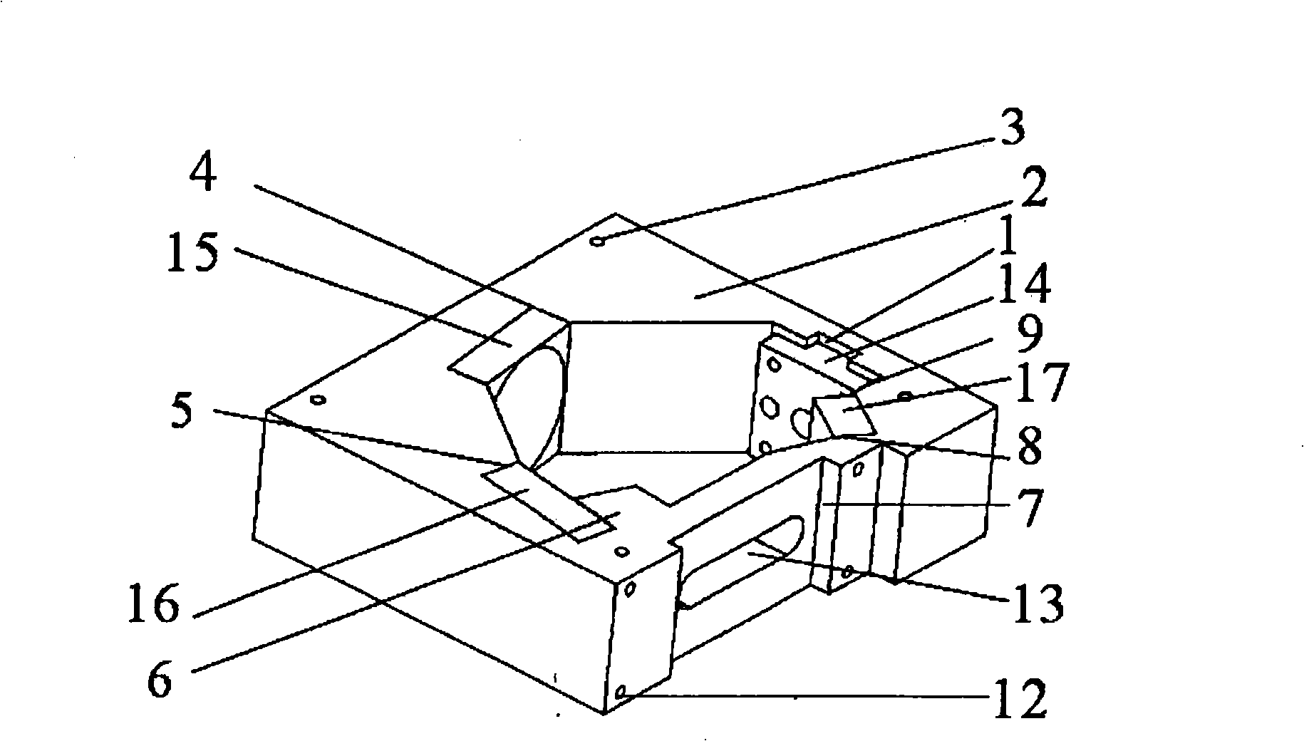 Method for making mini optical fibre spectrometer narrow slit