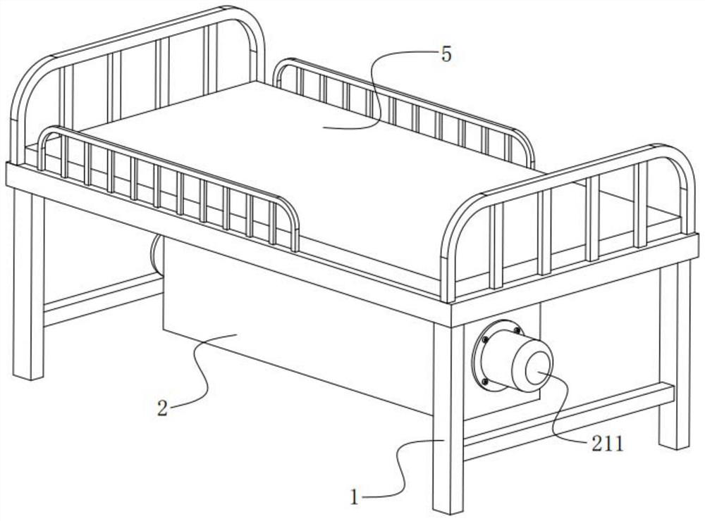 A moisture-absorbing and temperature-regulating nursing bed