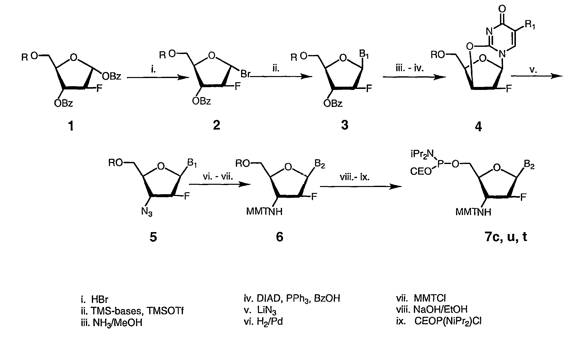 2'-arabino-fluorooligonucleotide N3'-&gt;P5' phosphoramidates: their synthesis and use