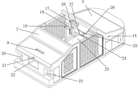 Electric checking device of pure electric automobile