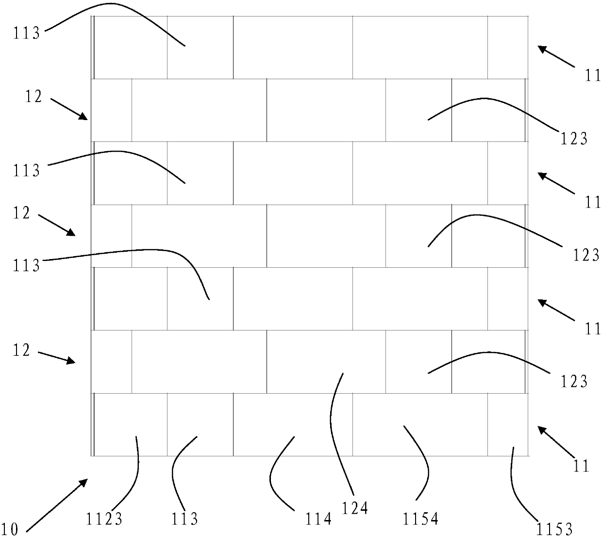 Assembling structure and method of capping segment and column segment of staggered rectangular shield