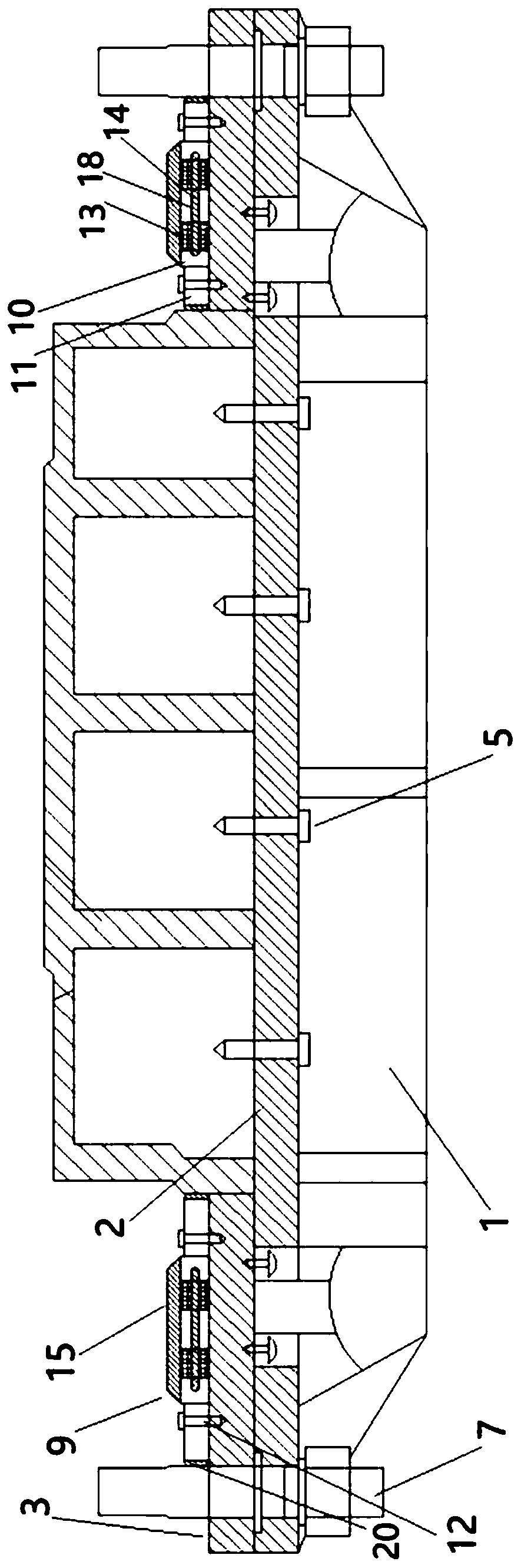 An engine flywheel housing assembly structure