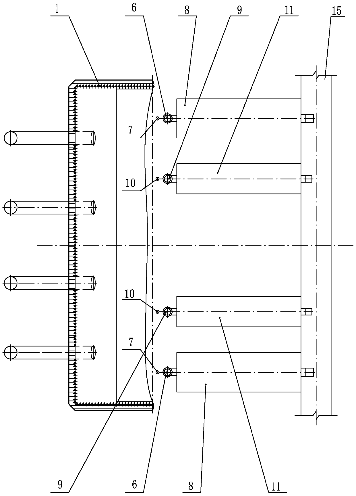 Separating and returning adjusting and controlling system of low-emission type circulating fluidized bed boiler and integrated method