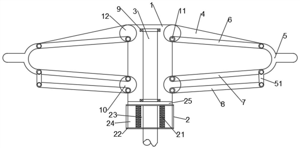 Wing drive mechanism of an aircraft