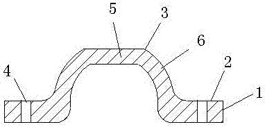 Absorbable fixing loop for treating back cross ligament avulsion fracture